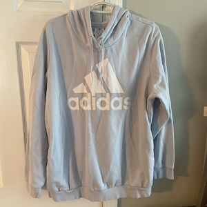 Adidas Sky Blue Hoodie Sweatshirt